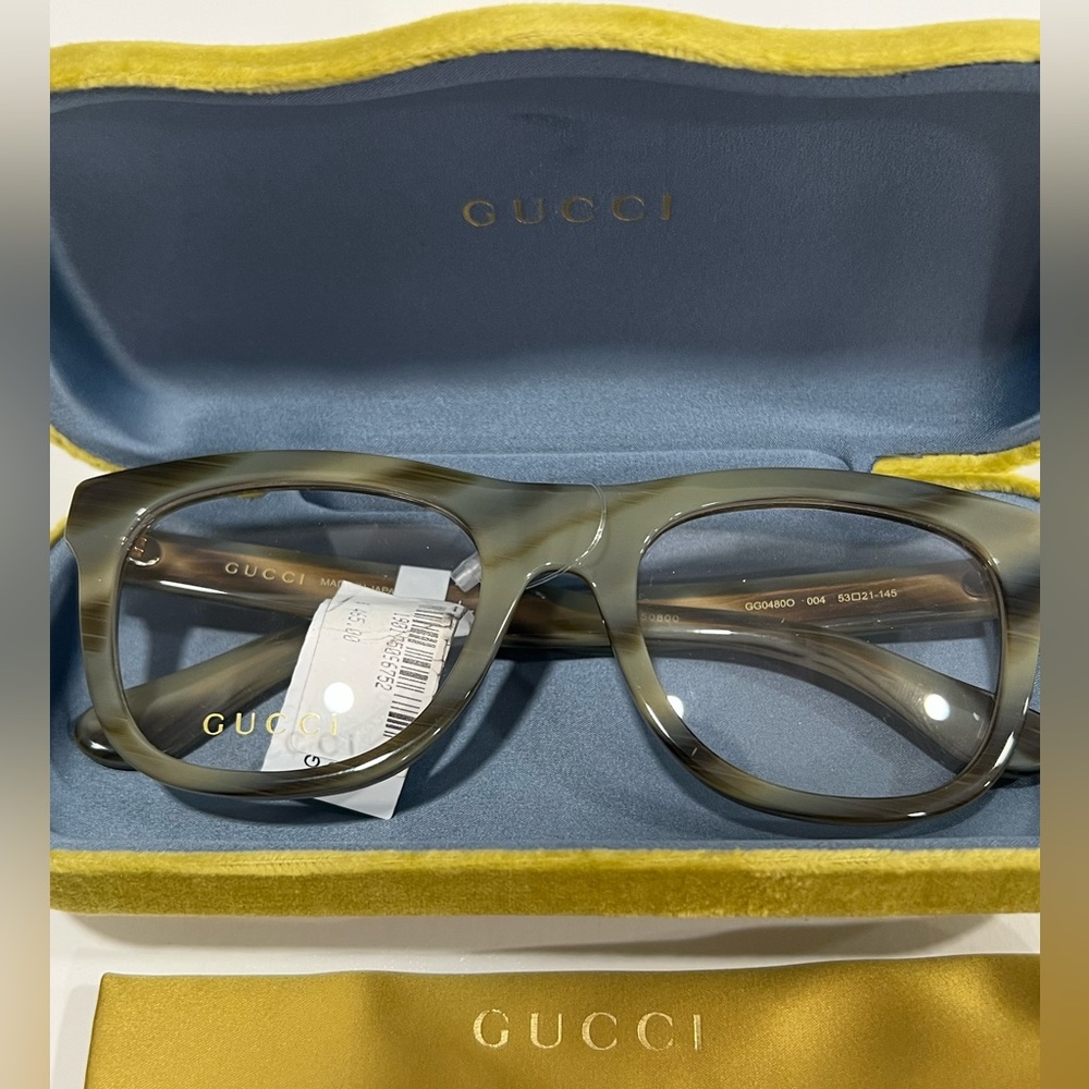 GUCCI 53MM Square Optical Glasses - Picture 3 of 11